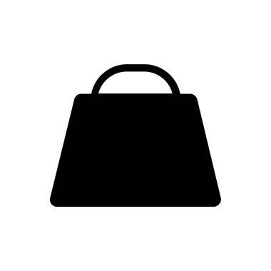 Alışveriş poşeti ikon vektör illüstrasyonu