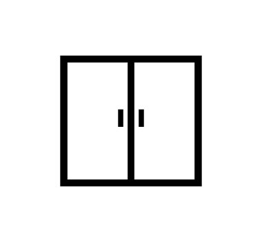 Mutfak dolabı ikonu vektör illüstrasyonu