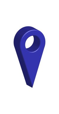 mavi harita pin simgesi vektör illüstrasyonu
