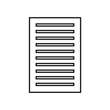 kağıt belge izole edilmiş simge tasarımı