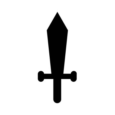 Kılıç. Web simgesi basit illüstrasyon