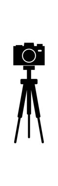 tripod ikon vektör illüstrasyonu