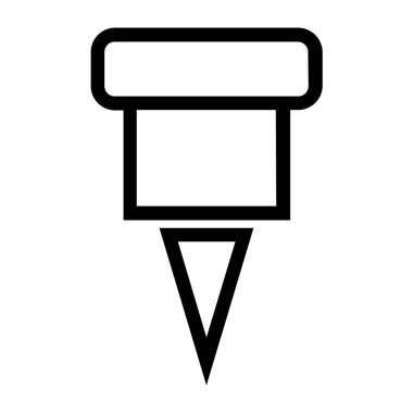 Pin simgesinin vektör illüstrasyonu