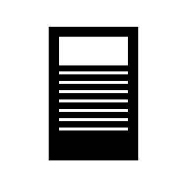 belge web simgesi vektör illüstrasyonu