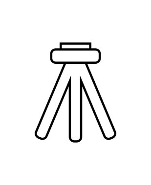 tripod ikon vektör illüstrasyonu