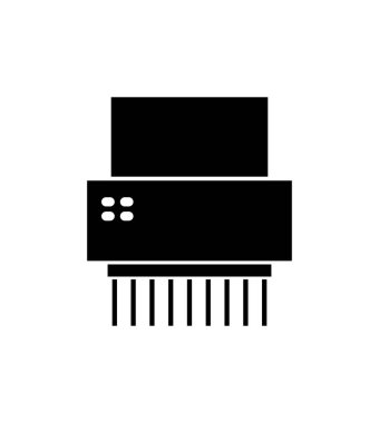 kağıt öğütücü simge vektör illüstrasyonu