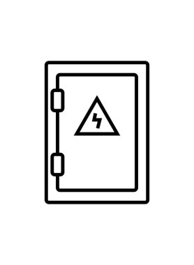 Elektrik paneli kabine vektör çizimi