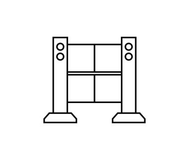 Geçit turnikesi simgesi. Beyaz arkaplanda izole edilmiş web tasarımı için ana kapı turnikesi vektör simgesi