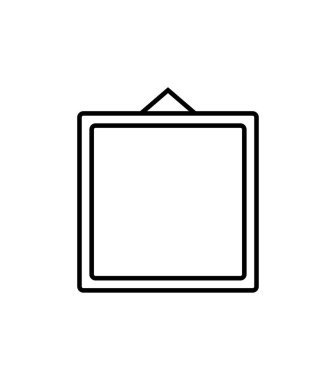 çerçeve fotoğraf ikonu vektör illüstrasyonu