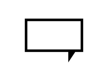 kabarcık konuşma vektörü çizim şablonu