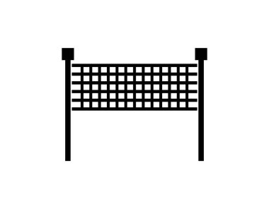 voleybol net simge vektör çizim