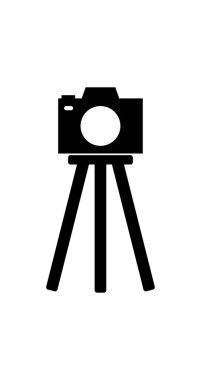tripod ikon vektör illüstrasyonu