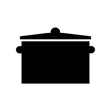 yemek pan simgesi vektör illüstrasyonu