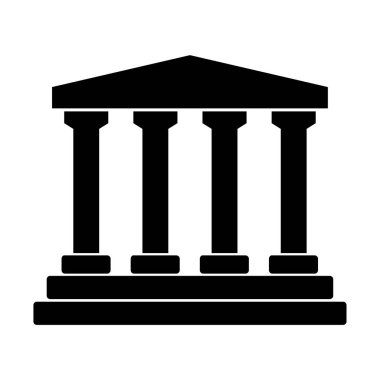 Banka bina simgesini, basit tarzı