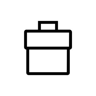 karton kutu simge vektör çizim