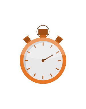 Kronometre simgesi beyazda izole edildi. vektör illüstrasyonu