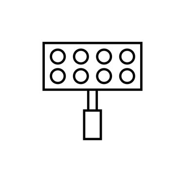 Stadyum ışığı simgesi, vektör basit tasarım