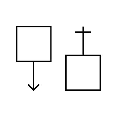 cinsiyet simgesi, vektör illüstrasyonu basit tasarım 