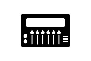 Panel simgesi karıştırılıyor, vektör basit tasarımı