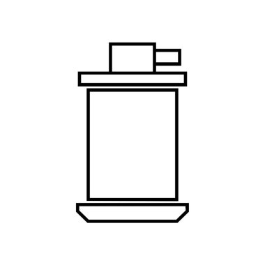 beyaz arkaplanda izole edilmiş dağıtıcı simgesi vektörü