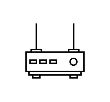 Beyaz arka plan üzerinde yönlendirici simgesi. Vektör çizim. 
