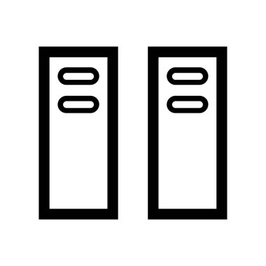 arşiv web simgesi vektör illüstrasyonu