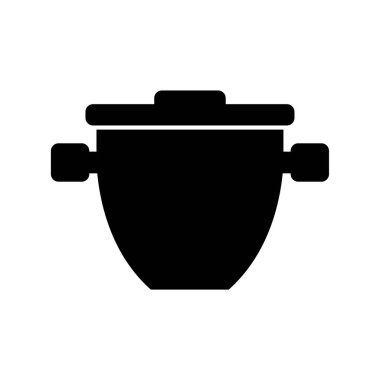 yemek pot ikonu vektör illüstrasyonu