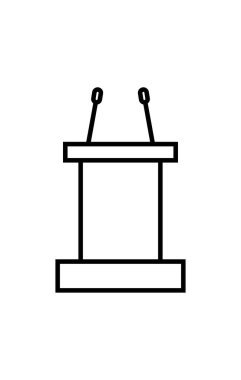 tribün simge vektör çizim