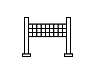 voleybol net simge vektör çizim