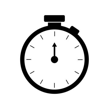 Kronometre simgesi. düz dizayn vektörü 