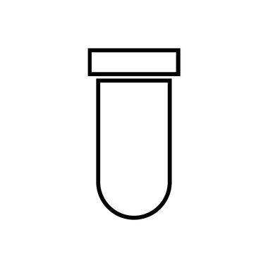 test tübü web simgesi vektör çizimi