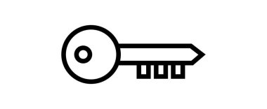 anahtar web simge vektör çizim 