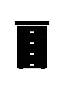 raf kabine vektör simgesi 