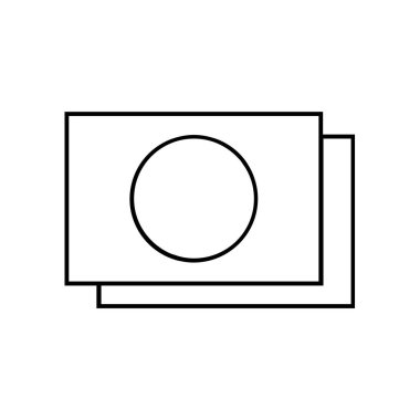 bilet simgesi, vektör illüstrasyonu basit tasarım 