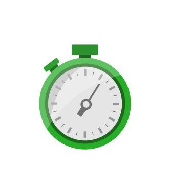 Kronometre vektörü düz renk simgesi
