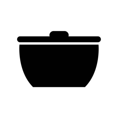 yemek pot ikonu vektör illüstrasyonu