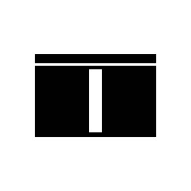 karton kutu simge vektör çizim