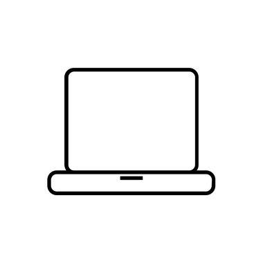 Dizüstü bilgisayar simgesi vektör çizimi