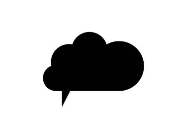 kabarcık konuşma vektörü çizim şablonu