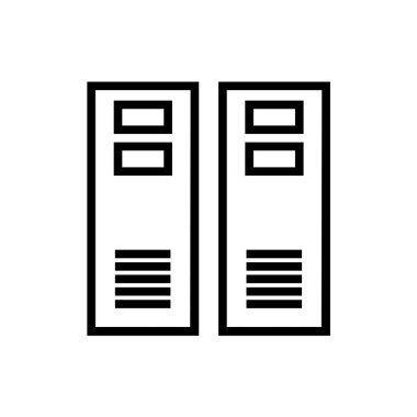 arşiv web simgesi vektör illüstrasyonu