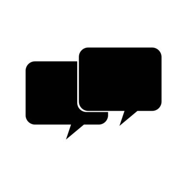 Konuşma baloncukları simge gösterim vektörü