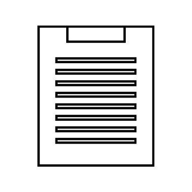 belge web simgesi vektör illüstrasyonu