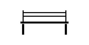 ahşap köprü simgesi vektör illüstrasyonu