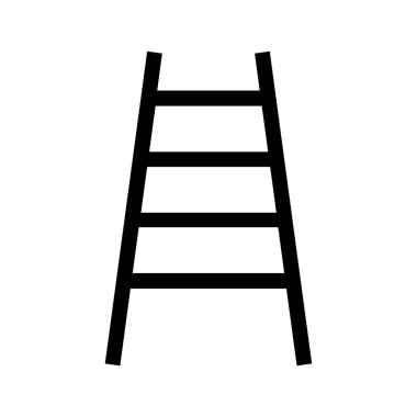 beyaz arkaplanda merdiven vektörü çizimi