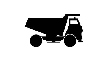 Web için kamyon vektör simgesi