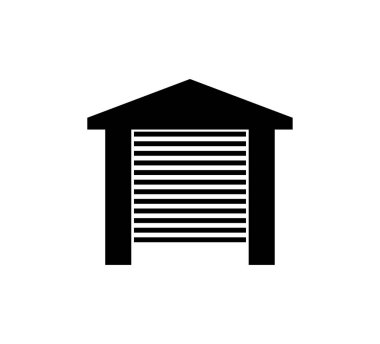 garaj kapısı simgesi, vektör basit tasarım