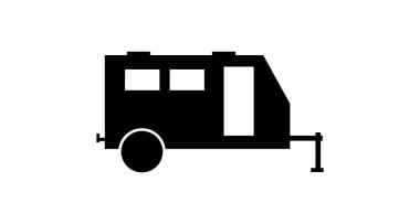 kamyon simgesi, vektör illüstrasyonu