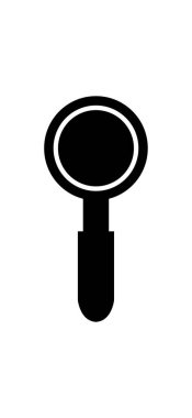 Büyütecin vektör illüstrasyonu