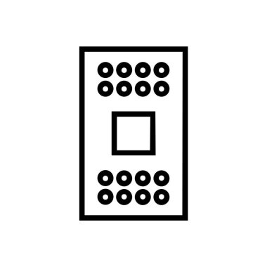 kapı simgesi, vektör illüstrasyonu basit tasarım 