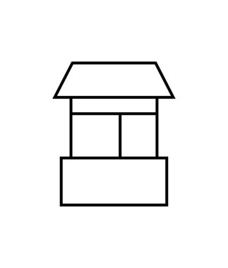 ev simgesi vektör illüstrasyonu